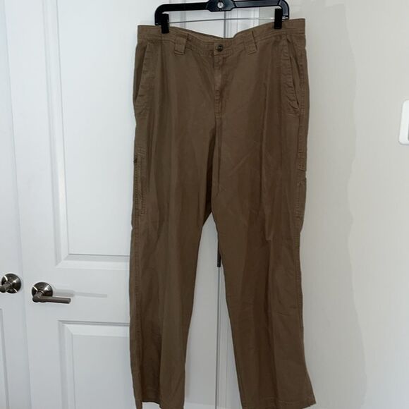Mega Pocket Columbia Cotton Cargo Work Trail Himing Pants 36 x 32 Omni Shield - Picture 1 of 9